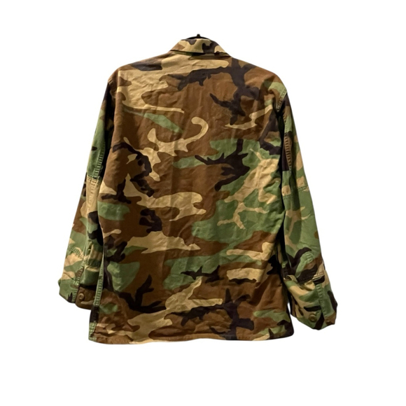 Navy Seabees Vintage 1998 Camo Combat Coat Size Medium Men's Embroidered Green - Picture 5 of 6